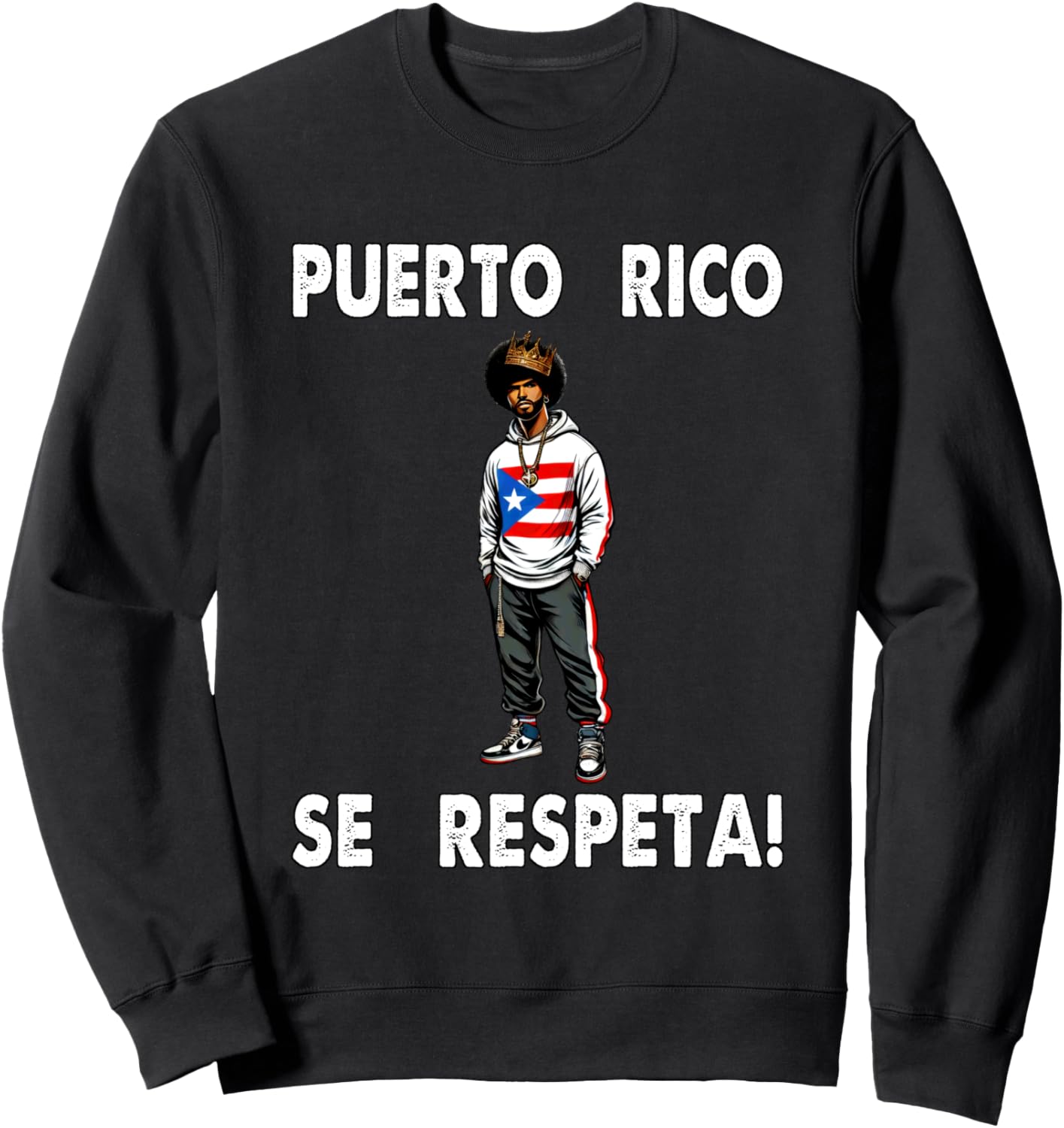 Толстовка с флагом Puerto Rico Se Respta Afro Boricua Crown King PR Puerto Rico Se Respeta Collection, More Here, черный
Толстовка с флагом Puerto Rico Se Respta Afro Boricua Crown King PR Puerto Rico Se Respeta Collection, More Here, черный