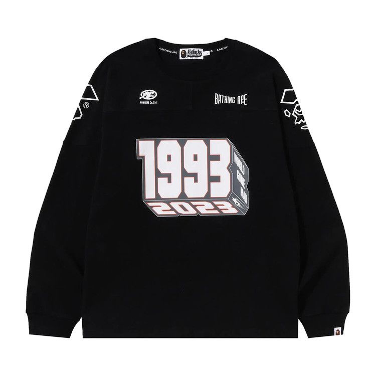 Футболка BAPE Football Relaxed Fit Long-Sleeve Tee, Black
Футболка BAPE Football Relaxed Fit Long-Sleeve Tee, Black