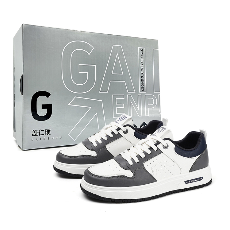 Gai Renpu Скользостойкие амортизирующие износостойкие низкие скейтерские кроссовки мужские бело-серые Box, цвет White Gray Box
Gai Renpu Скользостойкие амортизирующие износостойкие низкие скейтерские кроссовки мужские бело-серые Box, цвет White Gray Box
