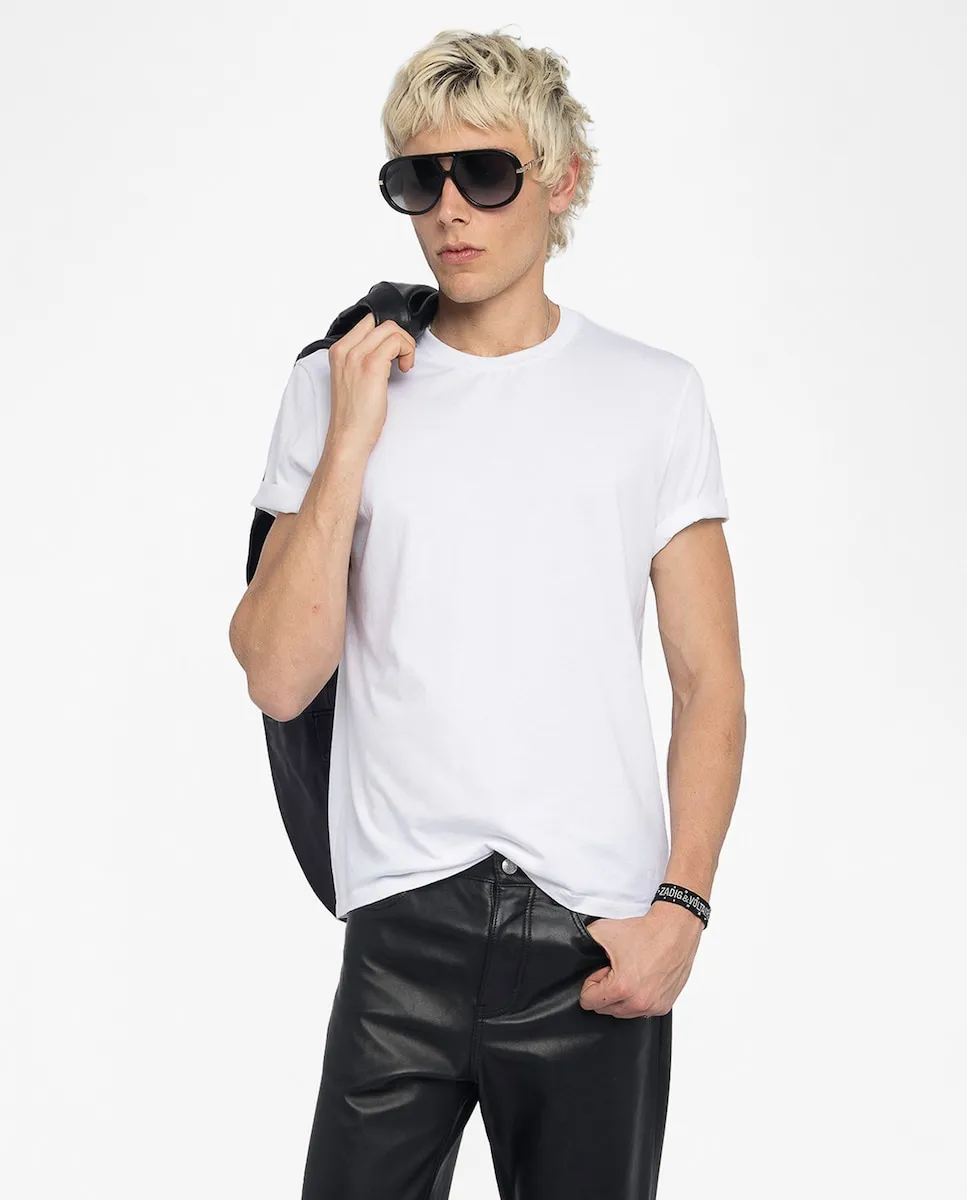 Мужская футболка Tommy с короткими рукавами из хлопка Zadig & Voltaire, белый 
Мужская футболка Tommy с короткими рукавами из хлопка Zadig & Voltaire, белый