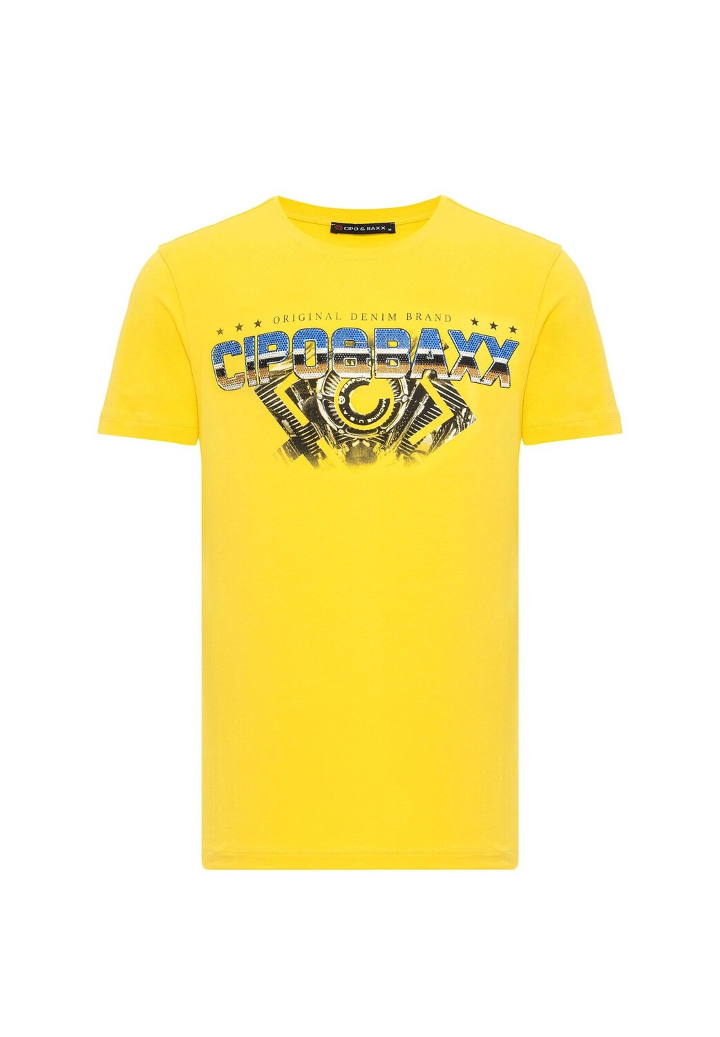 Футболка с модной надписью бренда CIPO & BAXX, желтый
Футболка с модной надписью бренда CIPO & BAXX, желтый