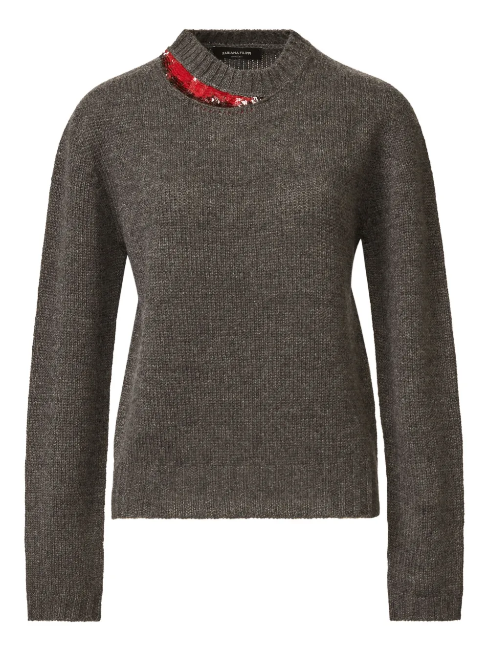 Свитер с круглым вырезом Fabiana Filippi, серый
Свитер с круглым вырезом Fabiana Filippi, серый
