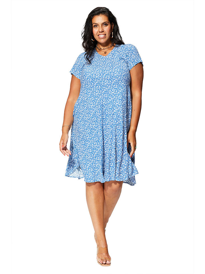 Длинное платье Aller Simplement, цвет blau/weiß 
Длинное платье Aller Simplement, цвет blau/weiß