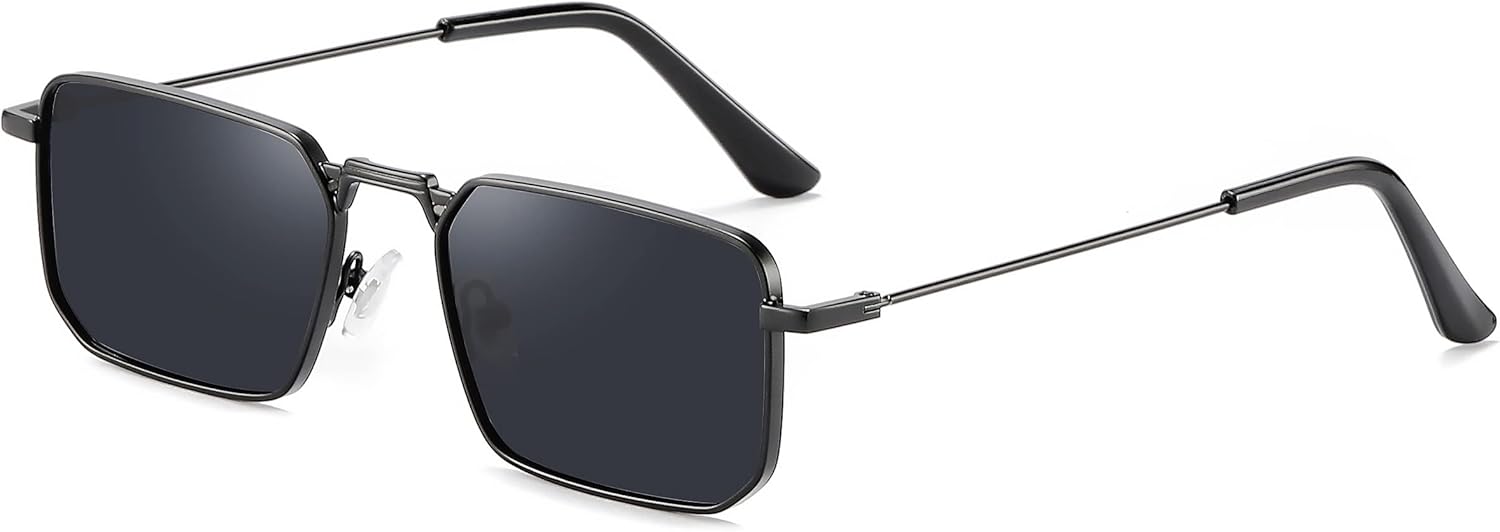 Солнцезащитные очки Naomi прямоугольной формы в классическом ретро-стиле с металлической оправой, маленький размер, защита от УФ-излучения UV400, подходят для мужчин и женщин Fayoh, Black/Black
Солнцезащитные очки Naomi прямоугольной формы в классическом ретро-стиле с металлической оправой, маленький размер, защита от УФ-излучения UV400, подходят для мужчин и женщин Fayoh, Black/Black