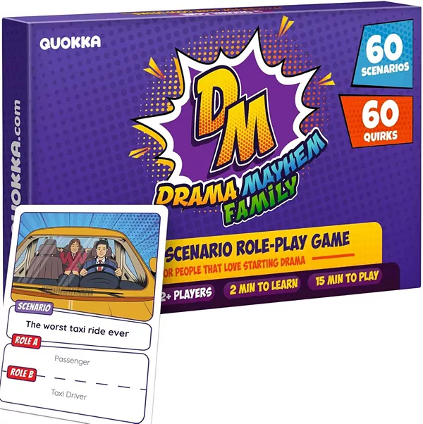 Семейные настольные игры - импровизированная карточная игра - ролевые игры для семейного вечера - веселая настольная игра для детей и взрослых Quokka, family
Семейные настольные игры - импровизированная карточная игра - ролевые игры для семейного вечера - веселая настольная игра для детей и взрослых Quokka, family