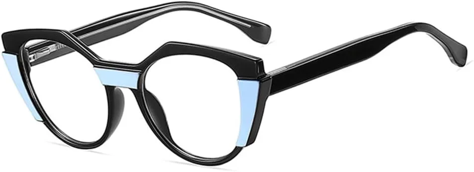 Ретро-очки в стиле «кошачий глаз» из материала TR90 с защитой от синего света, многоугольной оправой, прозрачными линзами, модные очки для мужчин KTUCN, Blackblue
Ретро-очки в стиле «кошачий глаз» из материала TR90 с защитой от синего света, многоугольной оправой, прозрачными линзами, модные очки для мужчин KTUCN, Blackblue