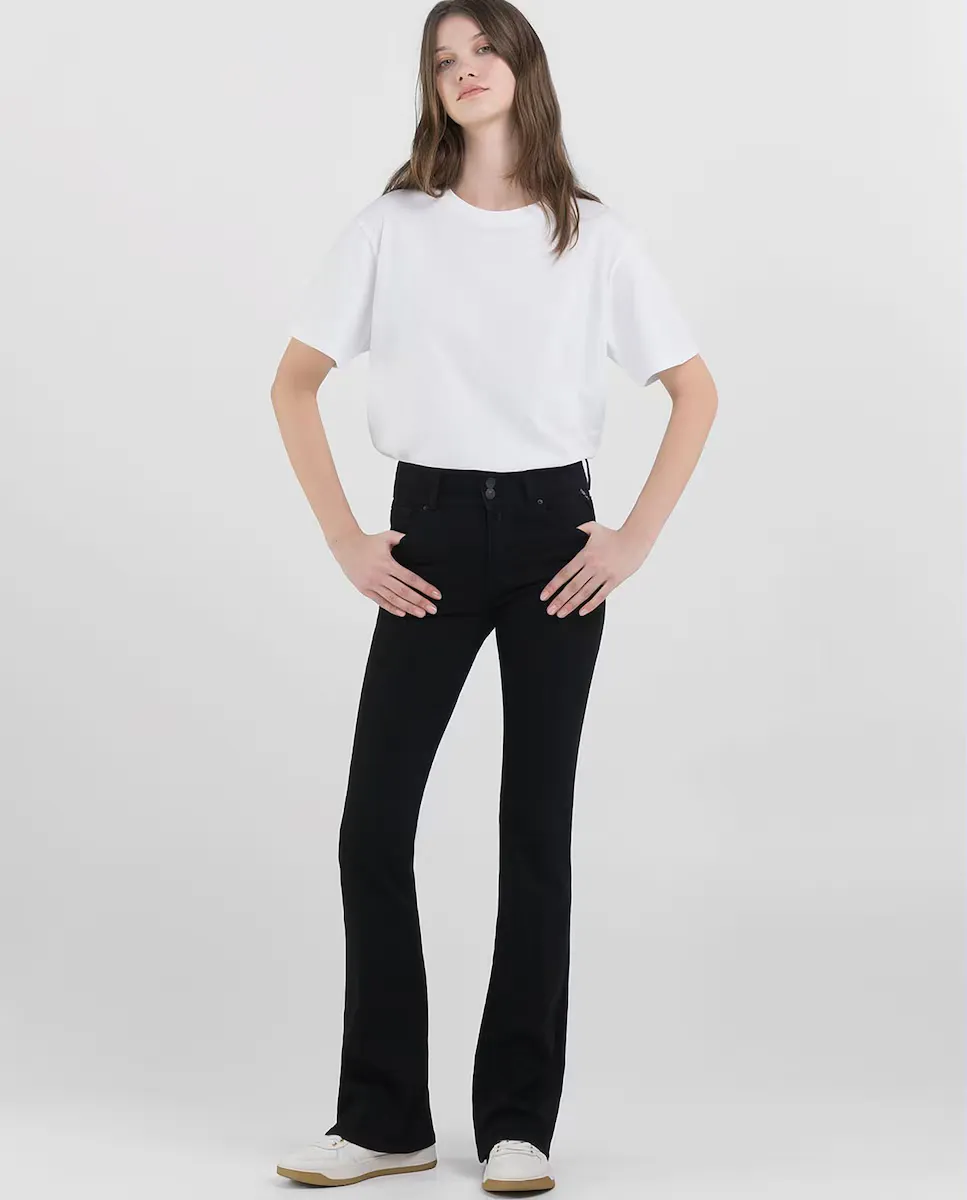 Женские джинсы прямого кроя с карманами Replay, черный
Женские джинсы прямого кроя с карманами Replay, черный