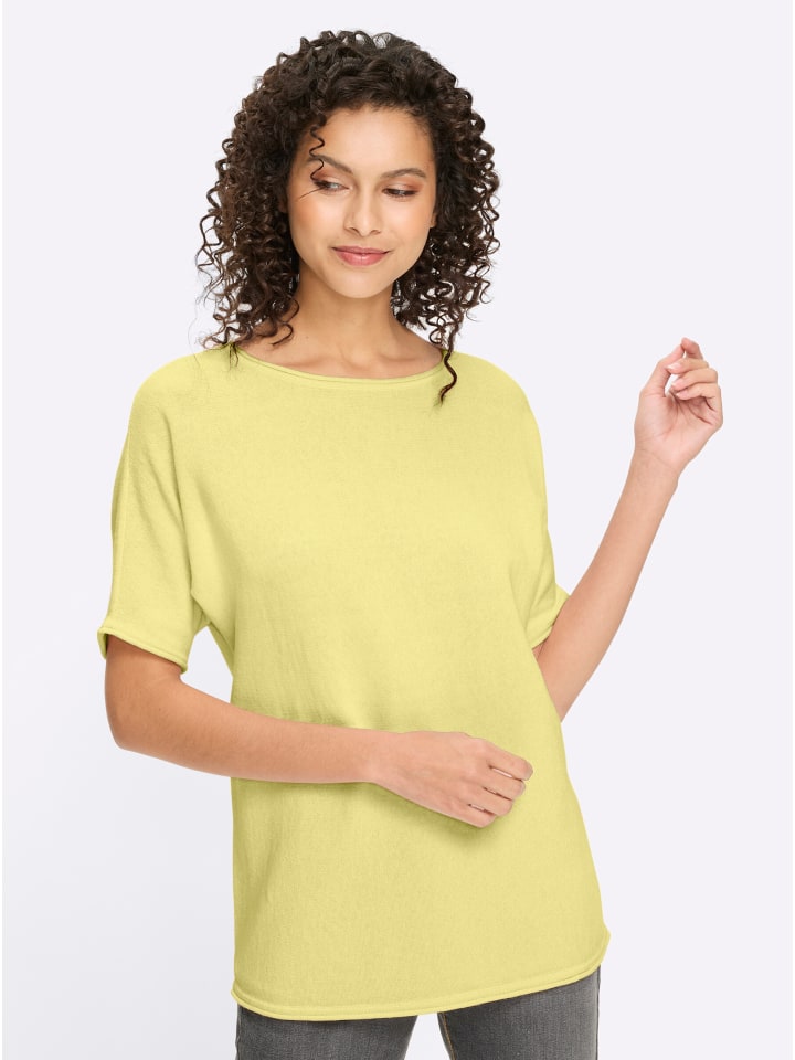 Свитер с короткими рукавами фисташкового цвета Heine
Свитер с короткими рукавами фисташкового цвета Heine