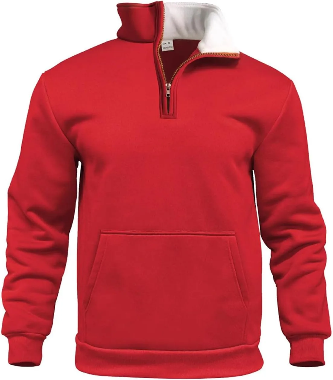 Мужская толстовка с четвертью молнии, длинный рукав, свободный крой, с карманом
Мужская толстовка с четвертью молнии, длинный рукав, свободный крой, с карманом