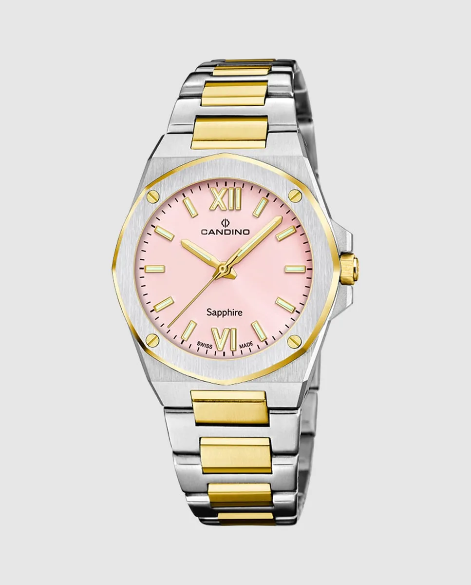 C4776/2 Женские часы Lady Elegance из разноцветной стали Candino, мультиколор 
C4776/2 Женские часы Lady Elegance из разноцветной стали Candino, мультиколор