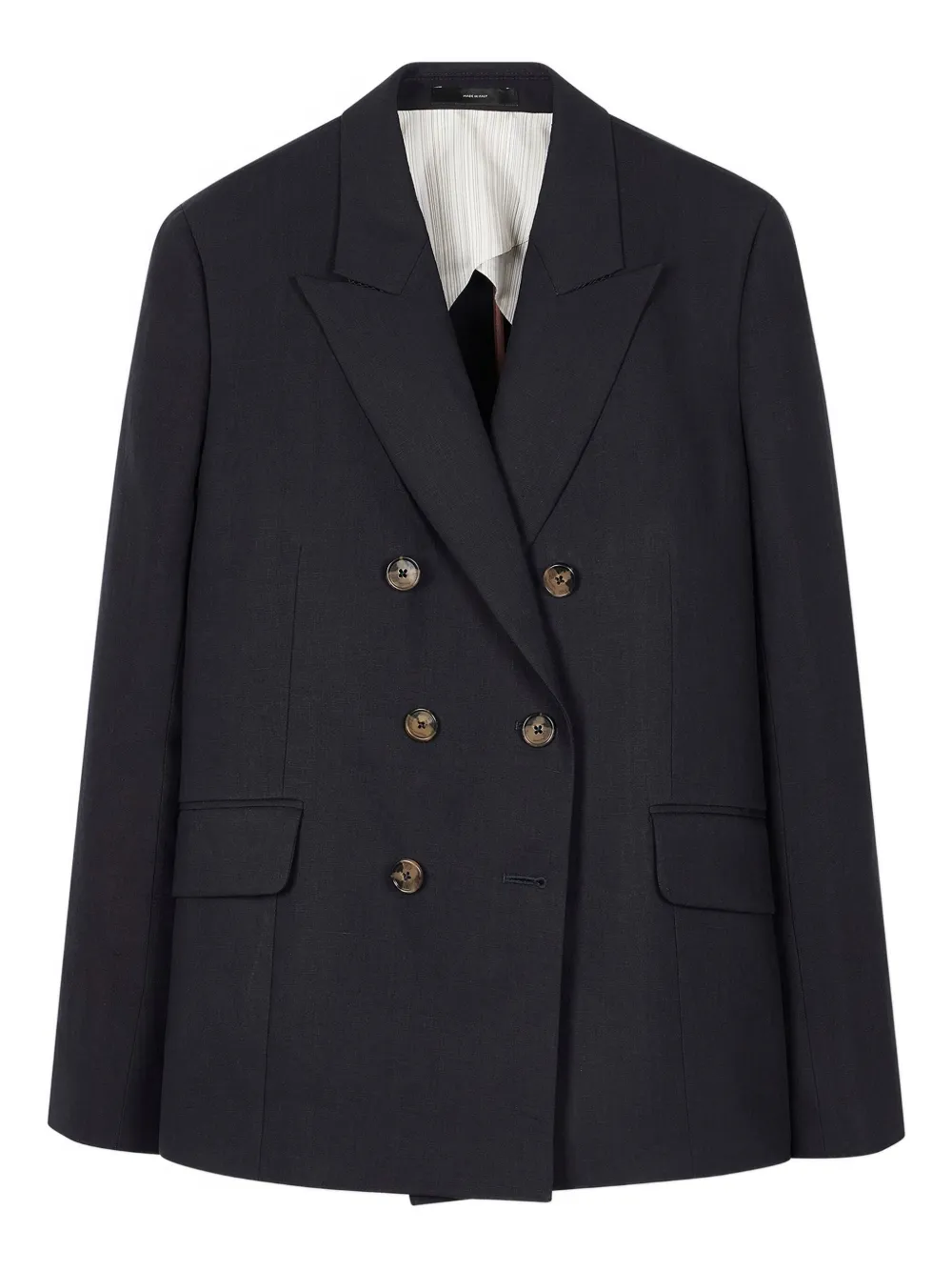 Двубортный блейзер на пуговицах Paul Smith, черный
Двубортный блейзер на пуговицах Paul Smith, черный