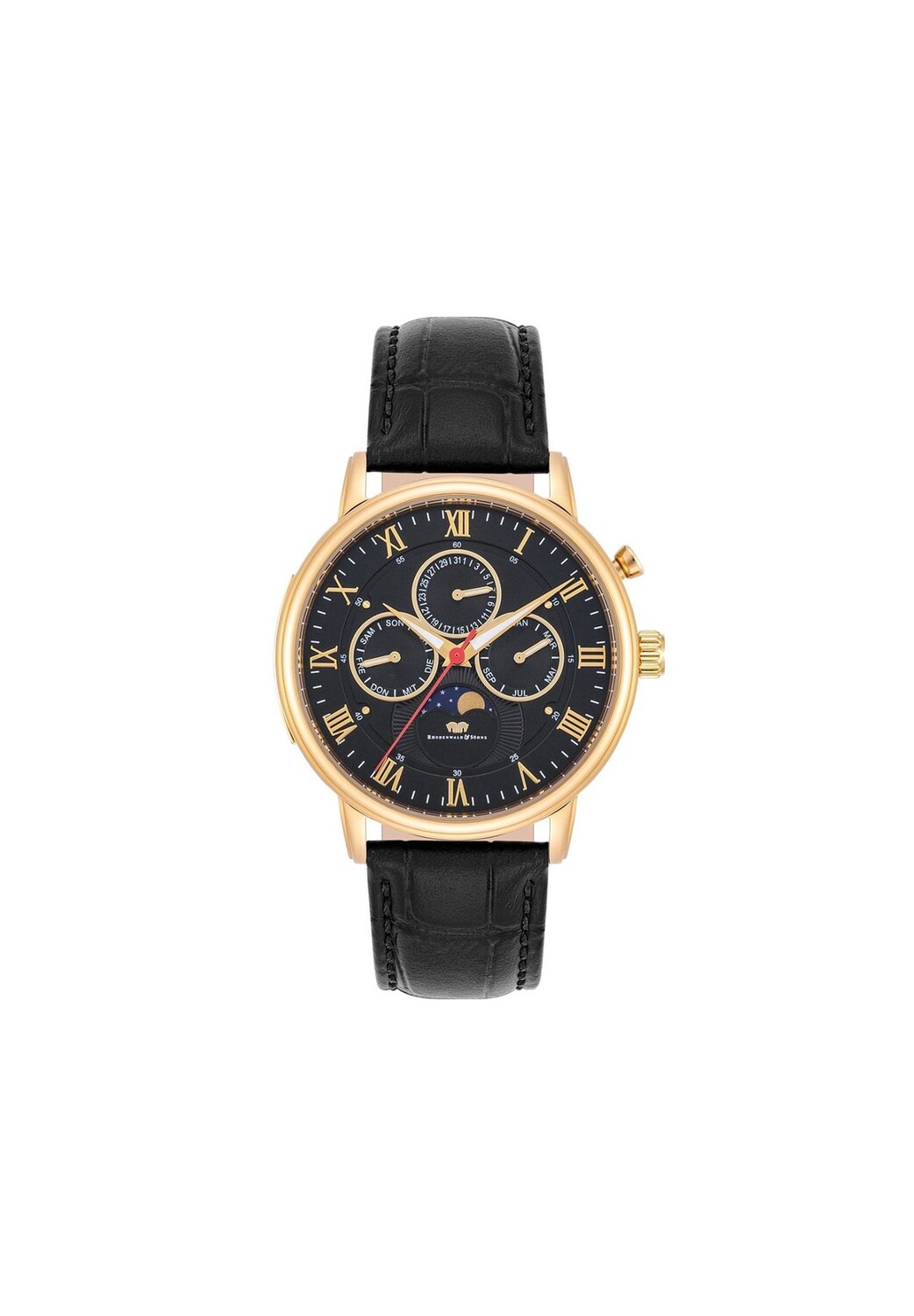 Кварцевые часы Moontime II RHODENWALD & SÖHNE, черный
Кварцевые часы Moontime II RHODENWALD & SÖHNE, черный