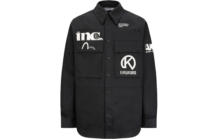 Рубашка мужская черная Evisu, черный
Рубашка мужская черная Evisu, черный