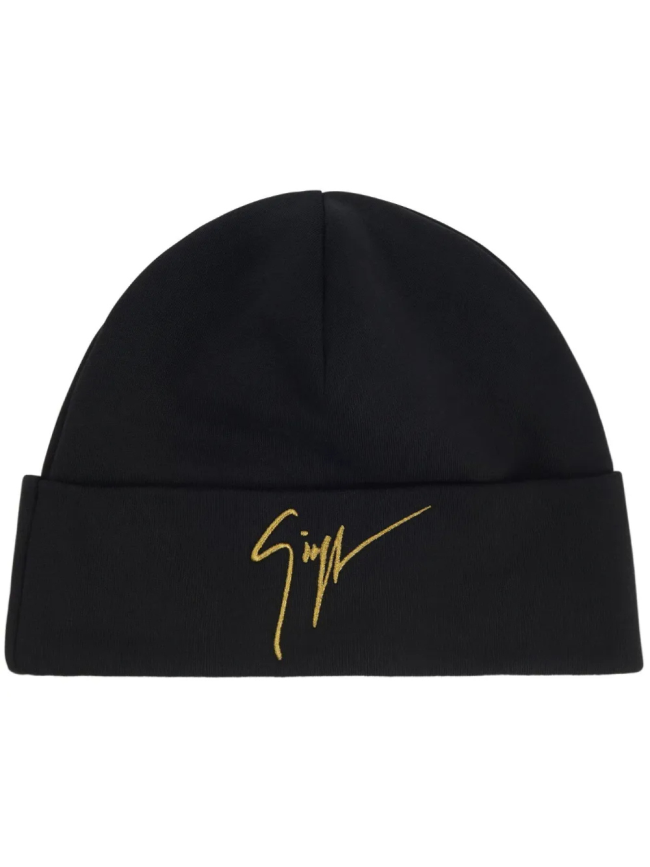 Giuseppe Zanotti шапка бини Mhilo с вышитым логотипом, черный 
Giuseppe Zanotti шапка бини Mhilo с вышитым логотипом, черный