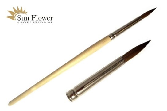 Натуральная кисть - круглая №8, SUNFLOWER
Натуральная кисть - круглая №8, SUNFLOWER