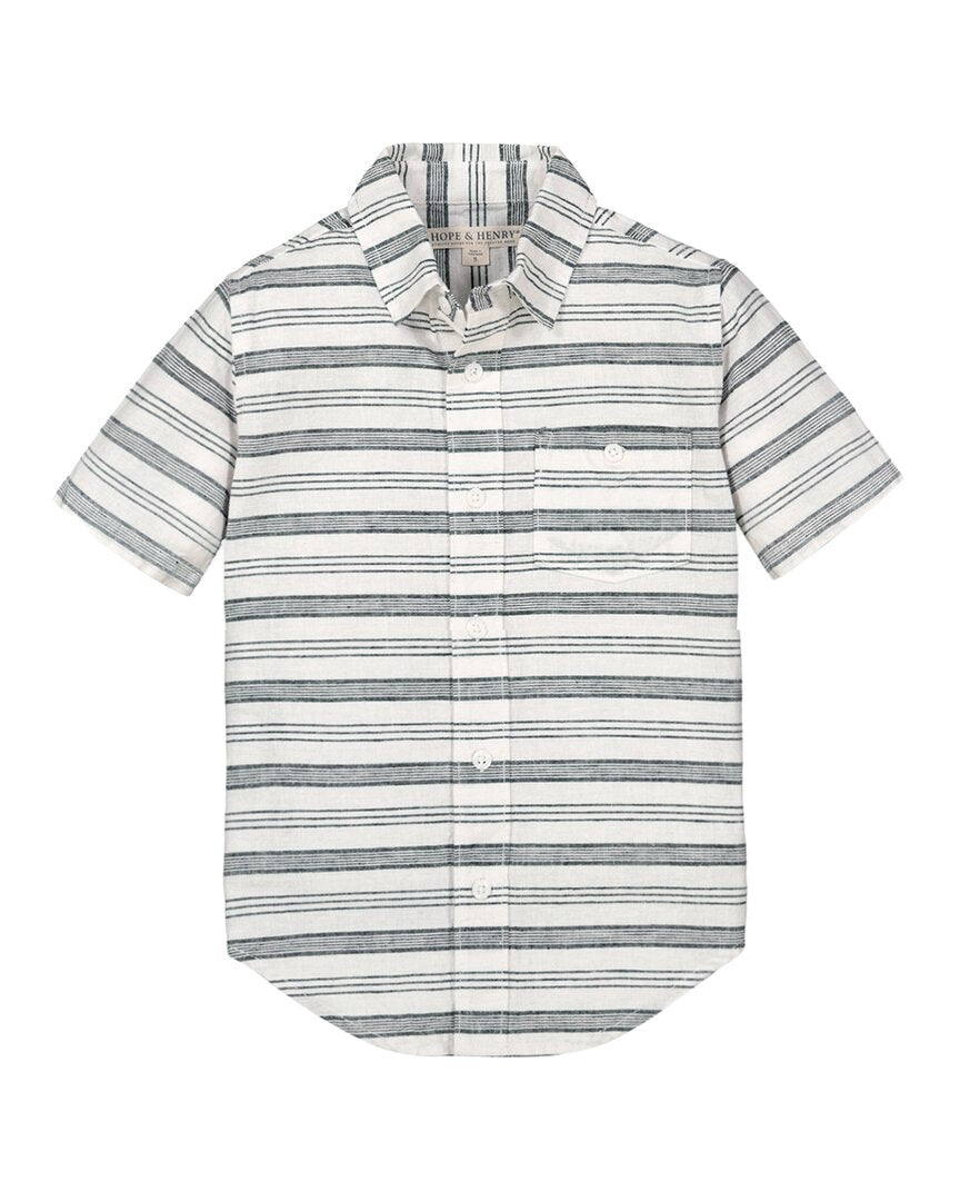 Hope & Henry Льняная рубашка с коротким рукавом, черный
Hope & Henry Льняная рубашка с коротким рукавом, черный