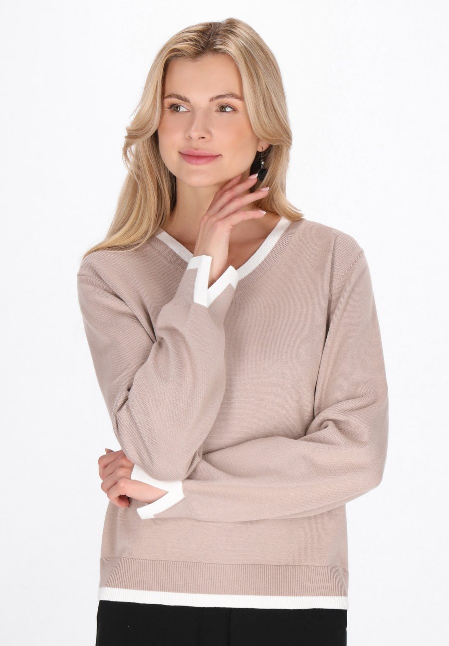 Джемпер usha Jumper, Taupe/Offwhite/Taupe
Джемпер usha Jumper, Taupe/Offwhite/Taupe