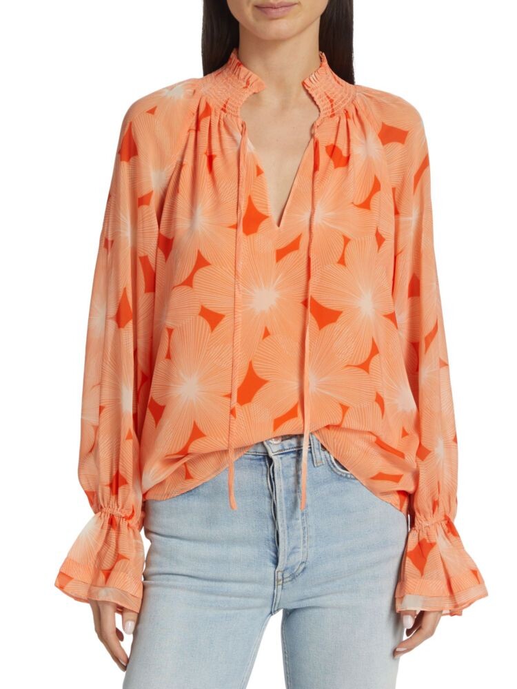 Блузка Clarke с цветочным принтом Ramy Brook, цвет Peach
Блузка Clarke с цветочным принтом Ramy Brook, цвет Peach
