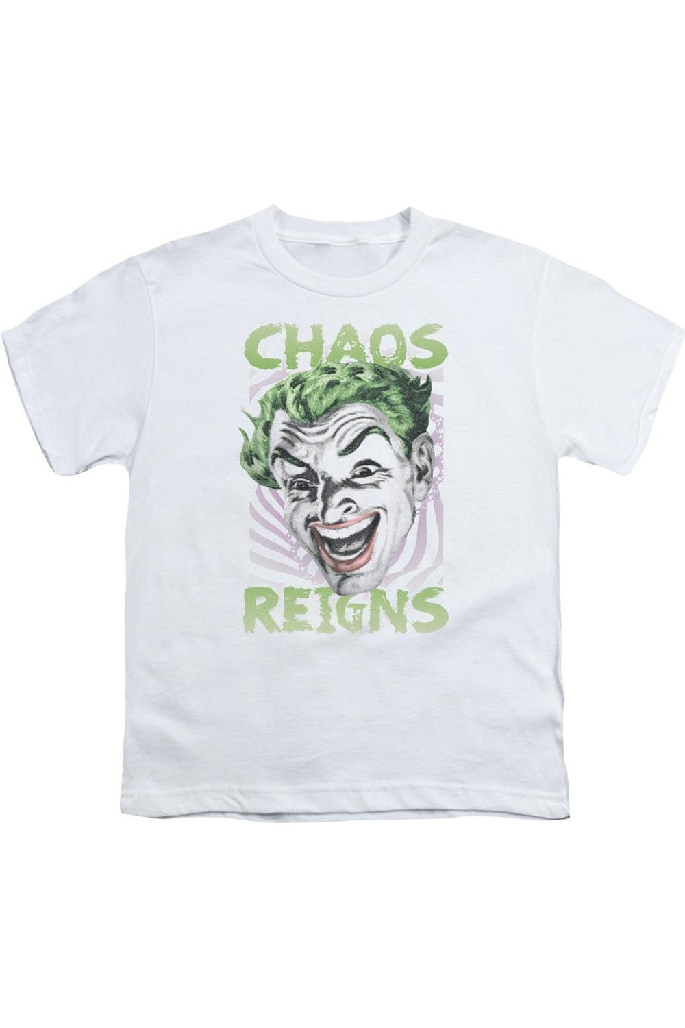 Футболка для мальчиков Batman Classic TV "Царство хаоса" с коротким рукавом Gildan, белый
Футболка для мальчиков Batman Classic TV "Царство хаоса" с коротким рукавом Gildan, белый