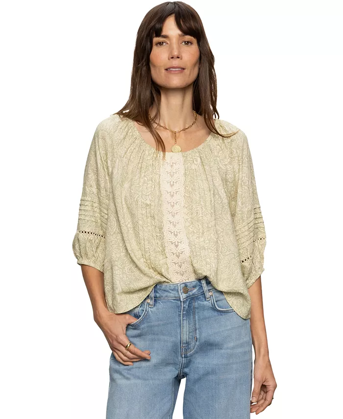 Женский топ Crafted Beach To Bar с принтом Sanctuary, зеленый 
Женский топ Crafted Beach To Bar с принтом Sanctuary, зеленый