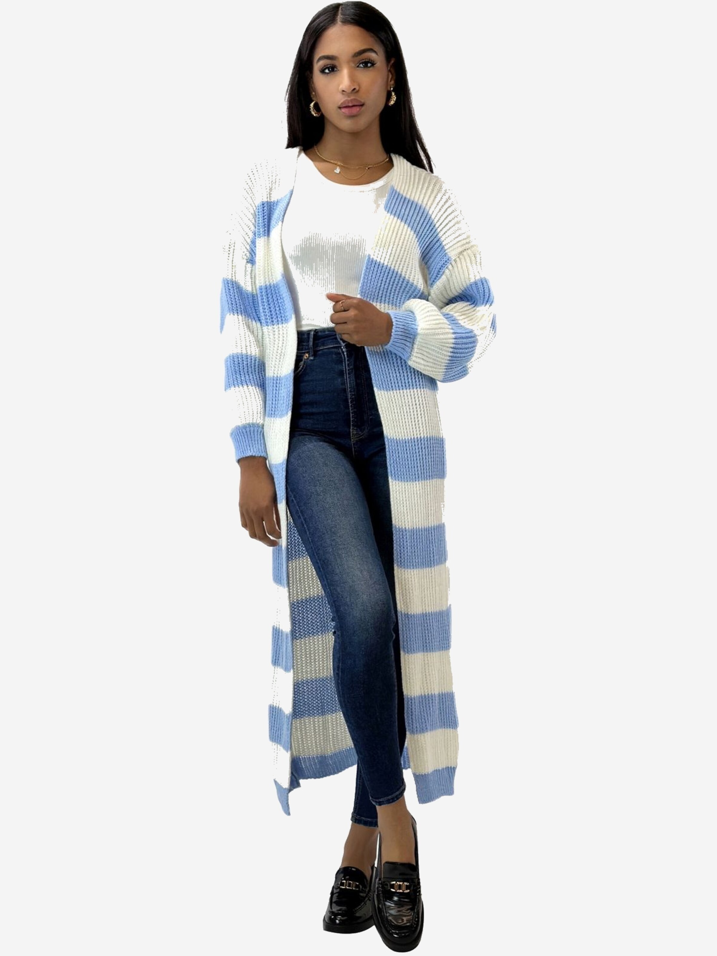 Elara Вязаное пальто в синем цвете
Elara Вязаное пальто в синем цвете