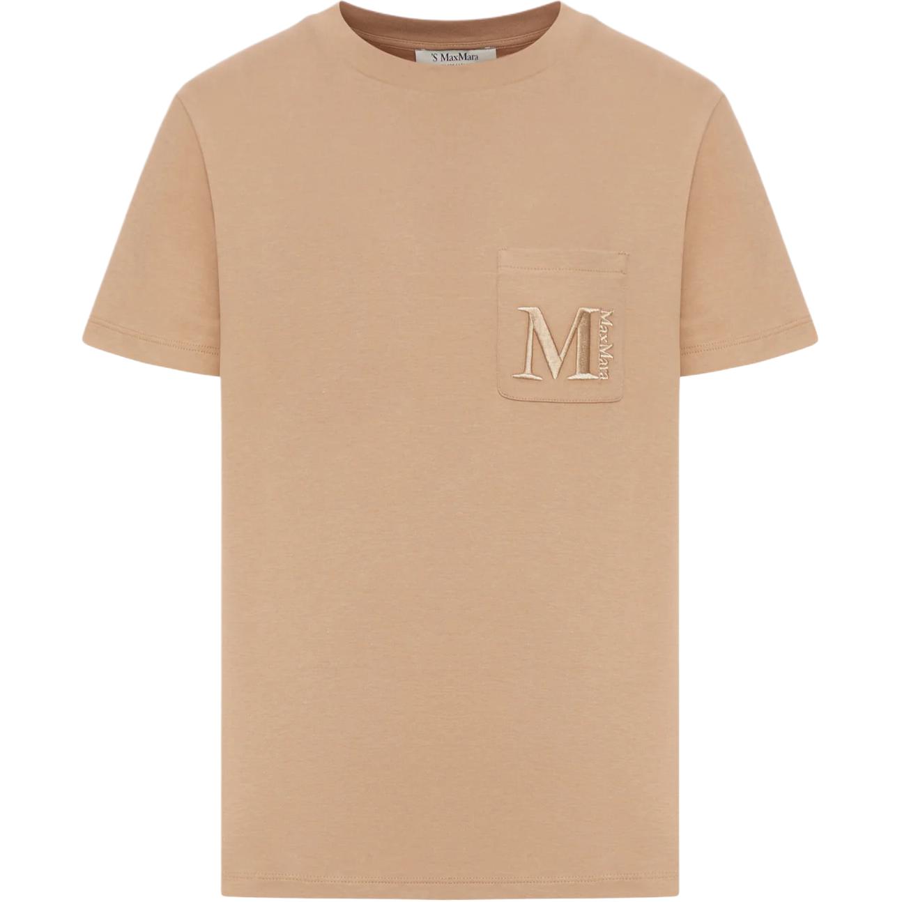 Футболка из хлопка с вышитым логотипом MaxMara, camel
Футболка из хлопка с вышитым логотипом MaxMara, camel