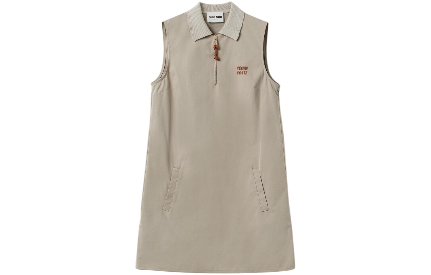 Платье Miu Miu без рукавов, грязно-серый
Платье Miu Miu без рукавов, грязно-серый