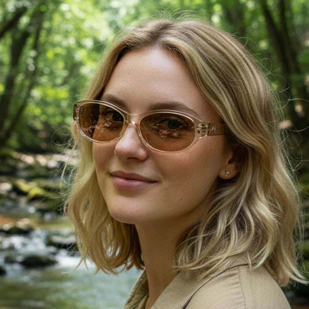 Модные солнцезащитные очки «кошачий глаз» для женщин. Стильная оправа с анималистическим принтом, декоративный логотип, тонированные линзы с защитой от УФ-излучения ENSARJOE, Champagne
Модные солнцезащитные очки «кошачий глаз» для женщин. Стильная оправа с анималистическим принтом, декоративный логотип, тонированные линзы с защитой от УФ-излучения ENSARJOE, Champagne