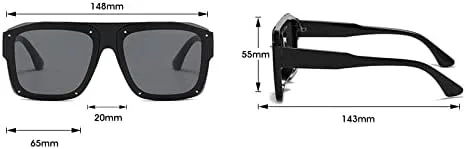 Модные квадратные солнцезащитные очки для мужчин, большие панк-очки, черные солнцезащитные очки для женщин, винтажные очки с заклепками MTZJH, Green-greenyellow
Модные квадратные солнцезащитные очки для мужчин, большие панк-очки, черные солнцезащитные очки для женщин, винтажные очки с заклепками MTZJH, Green-greenyellow