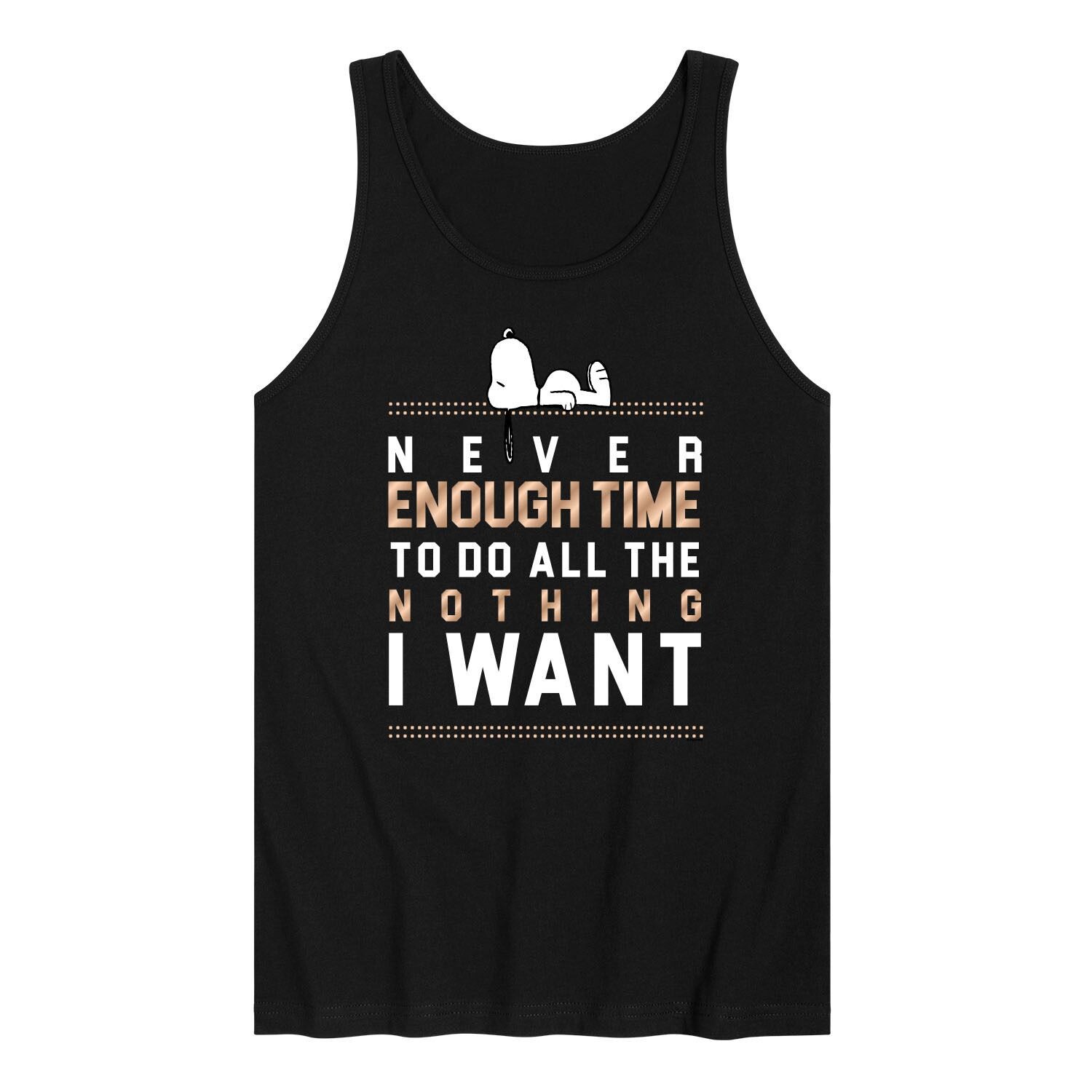 Мужская майка с рисунком Peanuts Snoopy Never Enough Time To Do All The Nothing I Want Licensed Character
Мужская майка с рисунком Peanuts Snoopy Never Enough Time To Do All The Nothing I Want Licensed Character