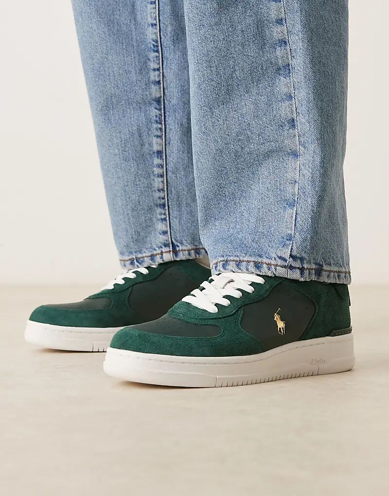 Кроссовки Polo Ralph Lauren Masters Court из замши и кожи зеленого цвета
Кроссовки Polo Ralph Lauren Masters Court из замши и кожи зеленого цвета