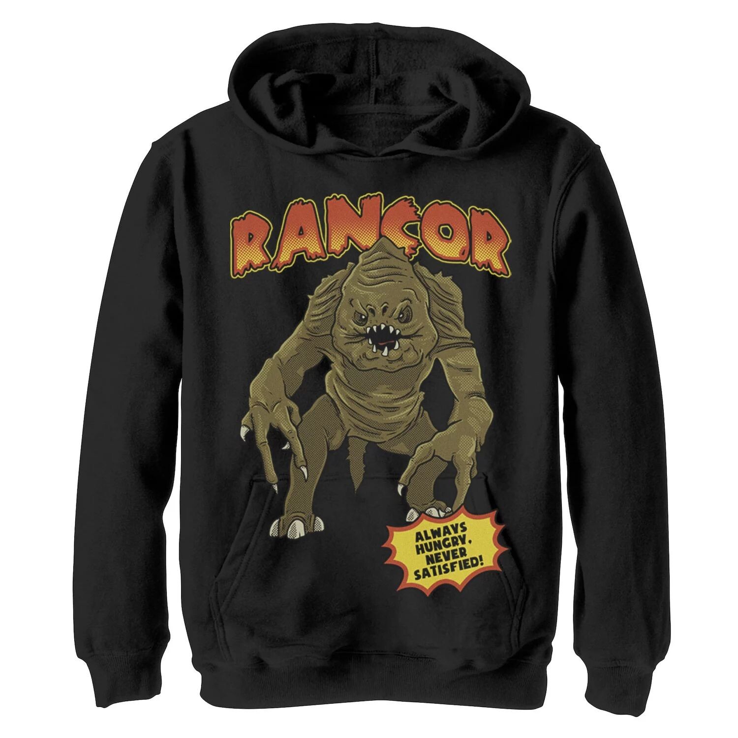 Пуловер с капюшоном и рисунком «Звездные войны: Злоба, всегда голодный, никогда не удовлетворенный» для мальчиков 8–20 лет Star Wars
Пуловер с капюшоном и рисунком «Звездные войны: Злоба, всегда голодный, никогда не удовлетворенный» для мальчиков 8–20 лет Star Wars