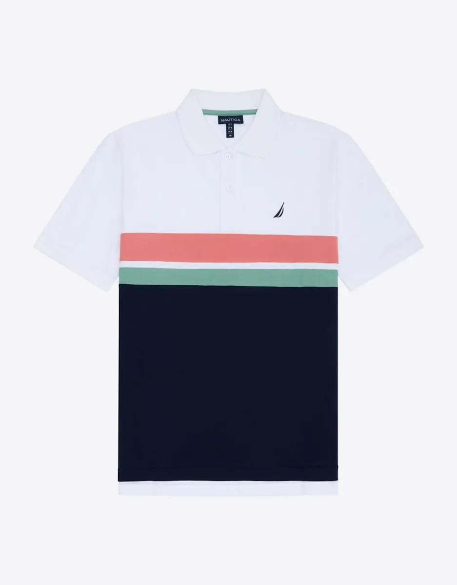 Мужская классическая рубашка поло с коротким рукавом Nautica, белый
Мужская классическая рубашка поло с коротким рукавом Nautica, белый