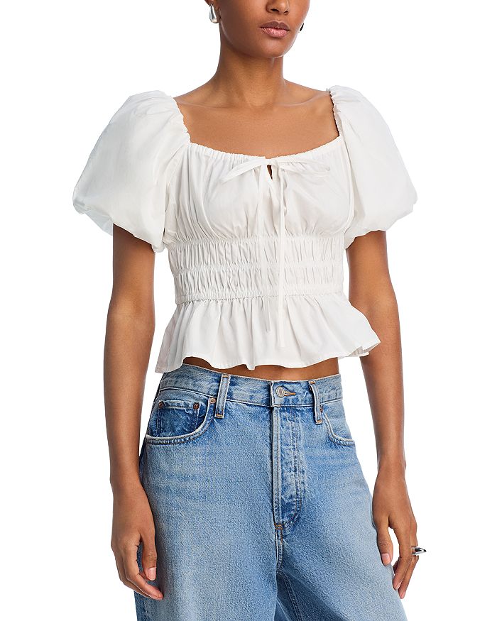 Смокед укороченный топ - эксклюзив AQUA, белый
Смокед укороченный топ - эксклюзив AQUA, белый