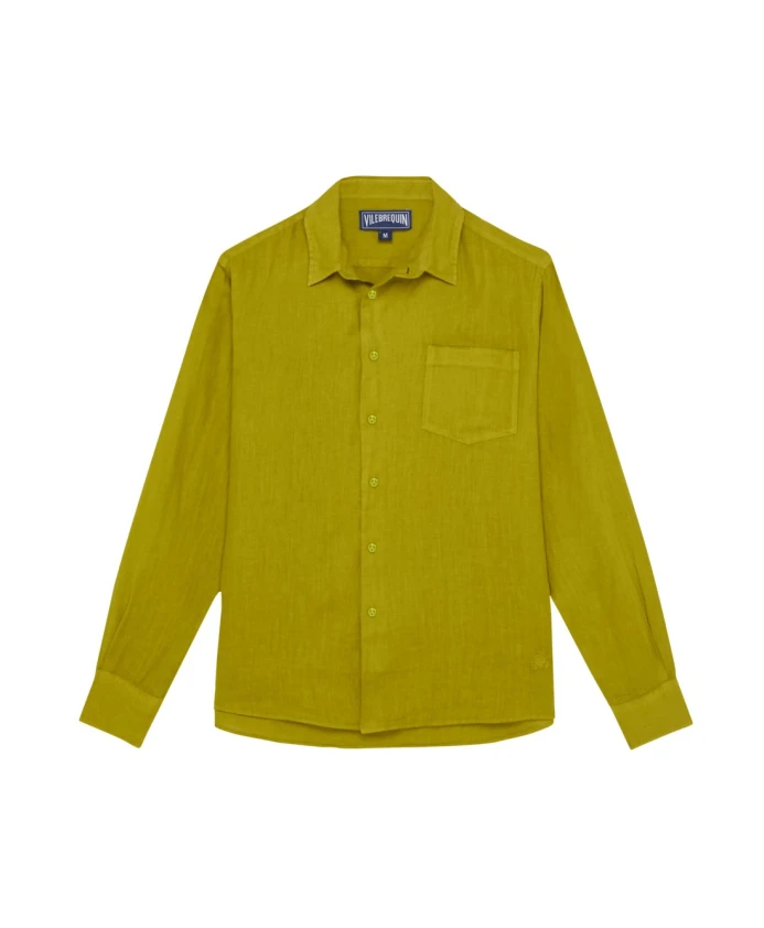 Льняная рубашка Caroubis Vilebrequin, зеленый
Льняная рубашка Caroubis Vilebrequin, зеленый