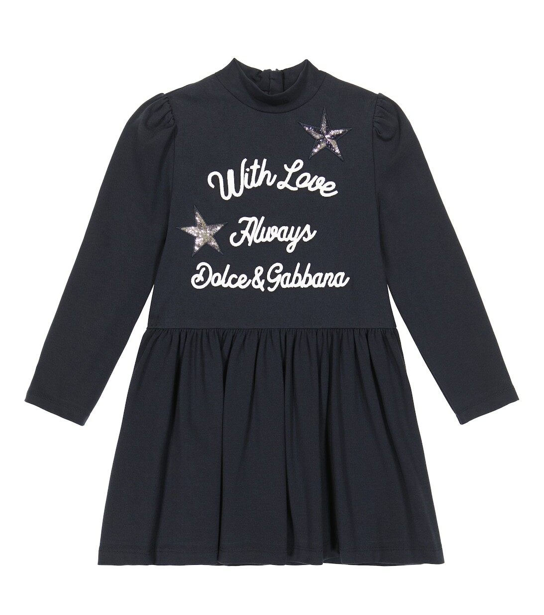 Платье из смесового хлопкового джерси с принтом Dolce&Gabbana, синий
Платье из смесового хлопкового джерси с принтом Dolce&Gabbana, синий