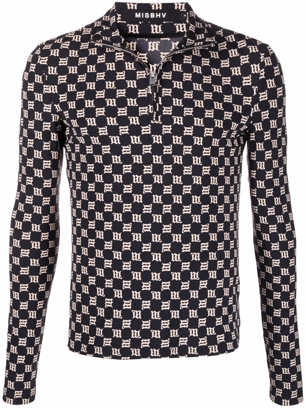 Топ на молнии с монограммой MISBHV, черный
Топ на молнии с монограммой MISBHV, черный