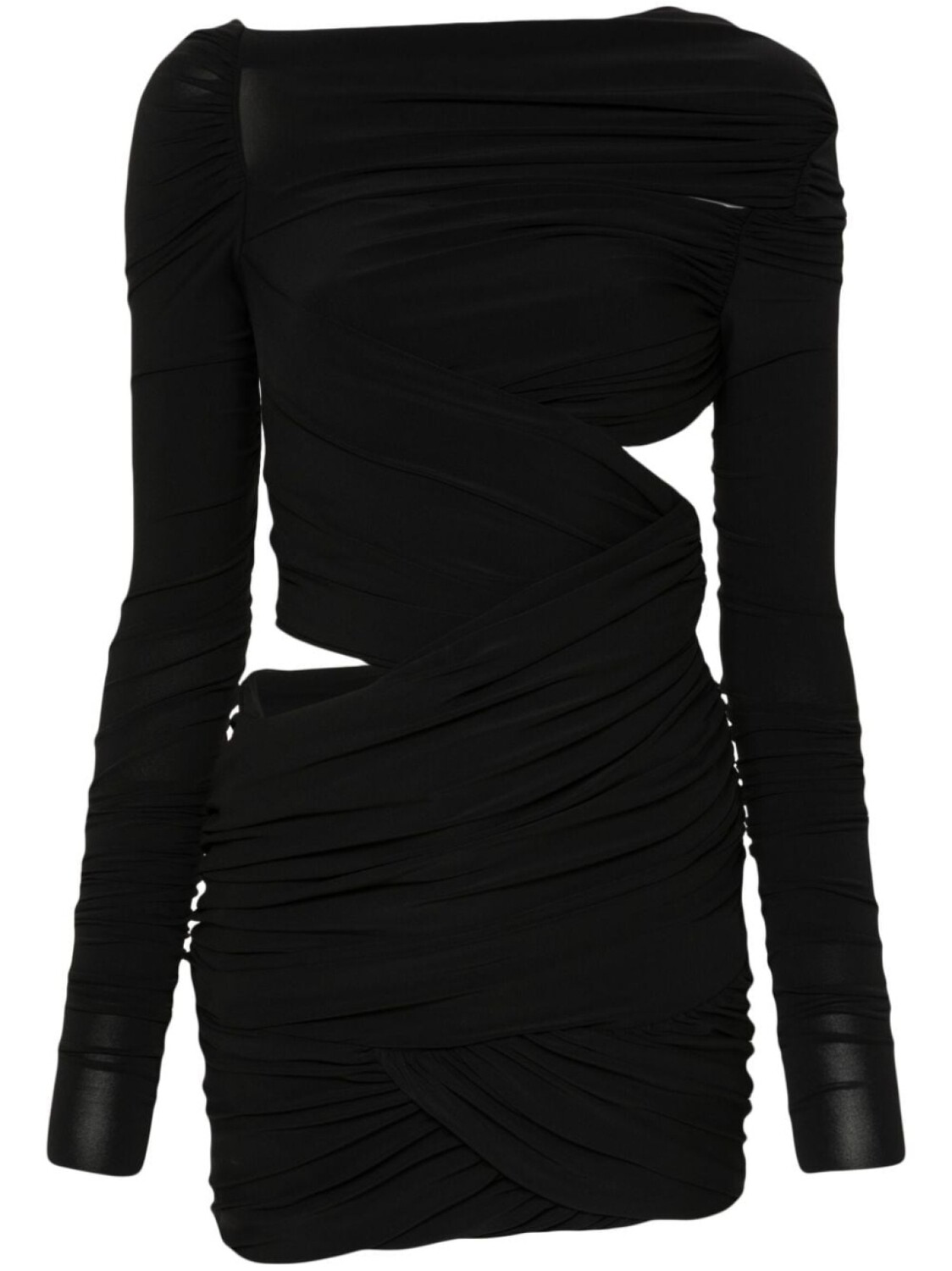 The Attico платье мини с запахом, черный
The Attico платье мини с запахом, черный