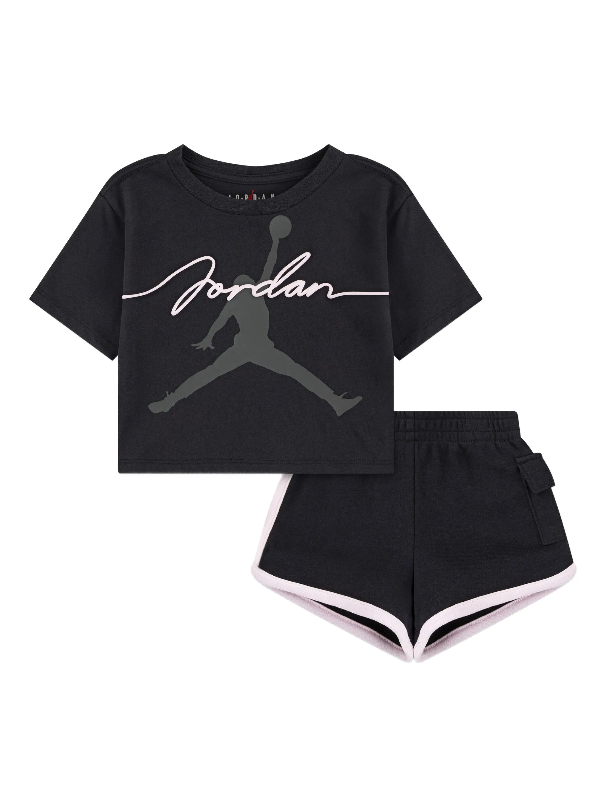 Комплект Jumpman из топа и шортов с логотипом Jordan Kids, черный
Комплект Jumpman из топа и шортов с логотипом Jordan Kids, черный