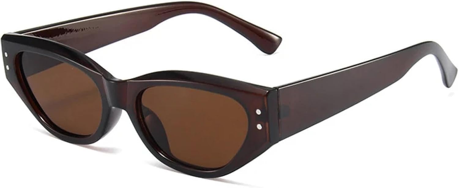 Популярные модные маленькие солнцезащитные очки «кошачий глаз» для женщин, ретро, гелевые, разных цветов, с защитой от УФ-излучения UV400, трендовые мужские солнцезащитные очки в стиле панк с заклепками WNCKSQ, Brown Tea
Популярные модные маленькие солнцезащитные очки «кошачий глаз» для женщин, ретро, гелевые, разных цветов, с защитой от УФ-излучения UV400, трендовые мужские солнцезащитные очки в стиле панк с заклепками WNCKSQ, Brown Tea