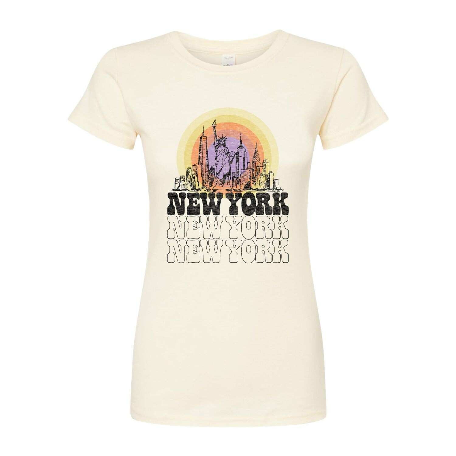 Юниорская футболка New York с винтажным приталенным рисунком и рисунком Licensed Character, бежевый
Юниорская футболка New York с винтажным приталенным рисунком и рисунком Licensed Character, бежевый