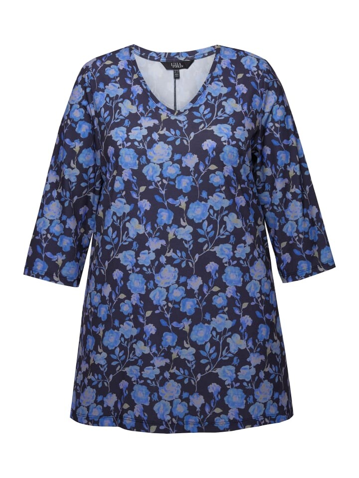 Футболка Ulla Popken Longshirt, черный 
Футболка Ulla Popken Longshirt, черный