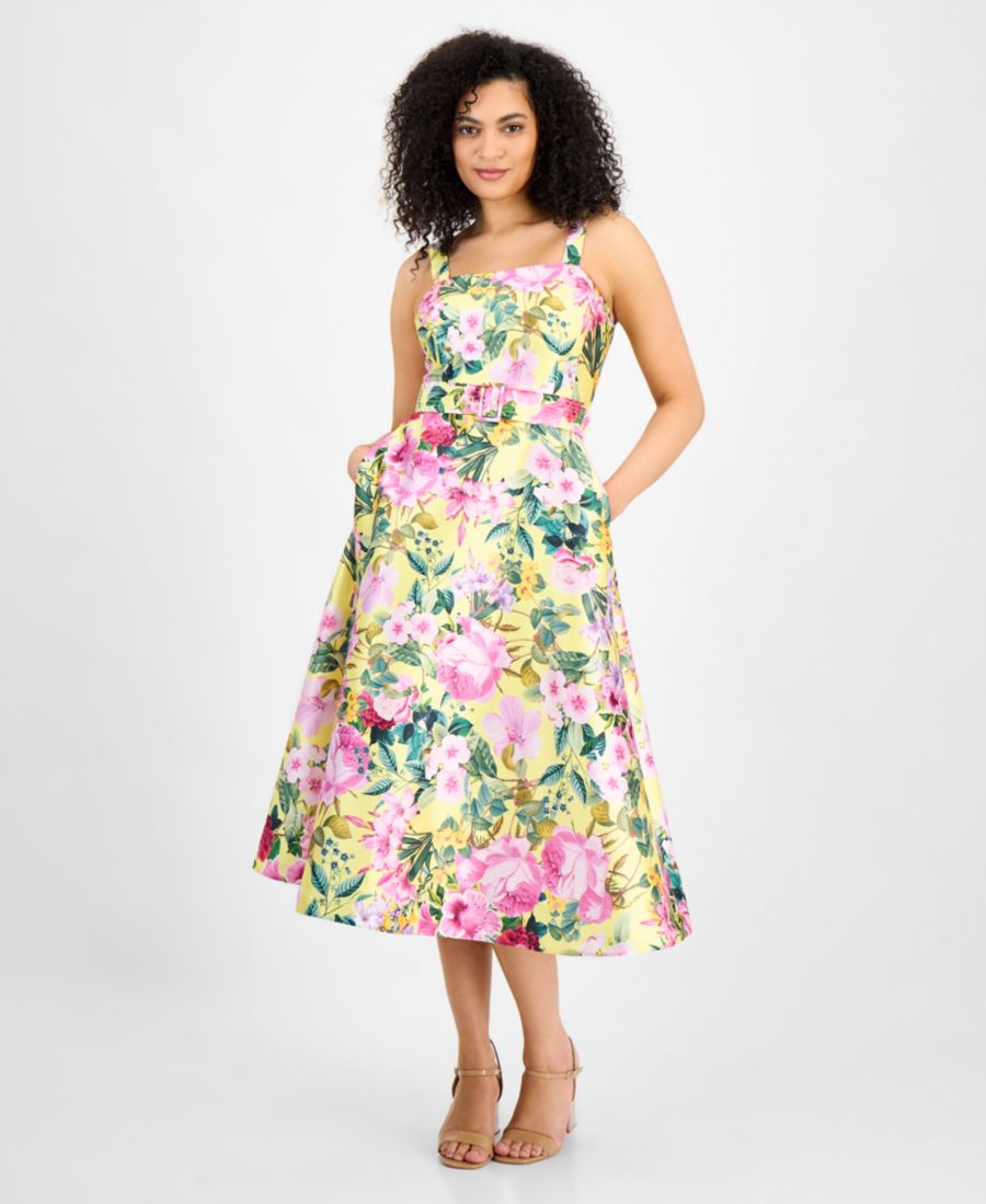 Женское платье-трапеция с цветочным принтом julia jordan, Yellow Mul
Женское платье-трапеция с цветочным принтом julia jordan, Yellow Mul