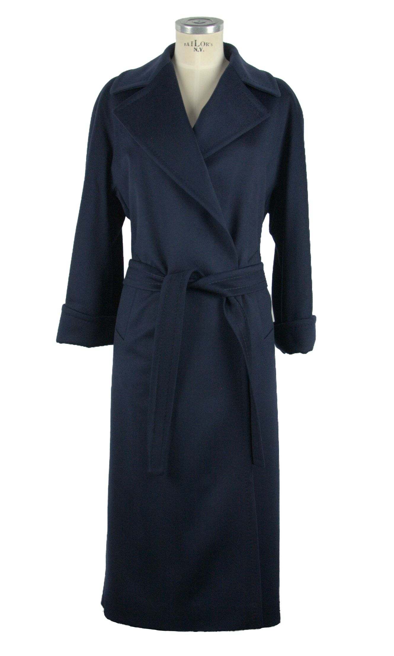 Женское пальто из синей натуральной шерсти Made in Italy
Женское пальто из синей натуральной шерсти Made in Italy