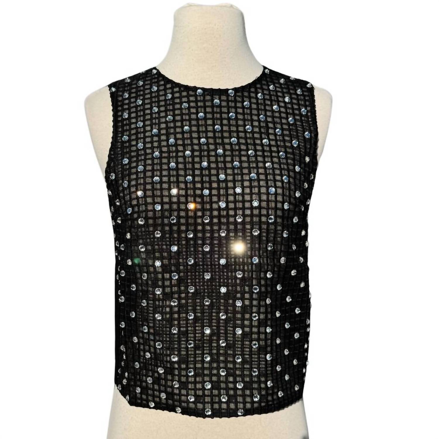 Блестящий топ черного цвета endless rose
Блестящий топ черного цвета endless rose