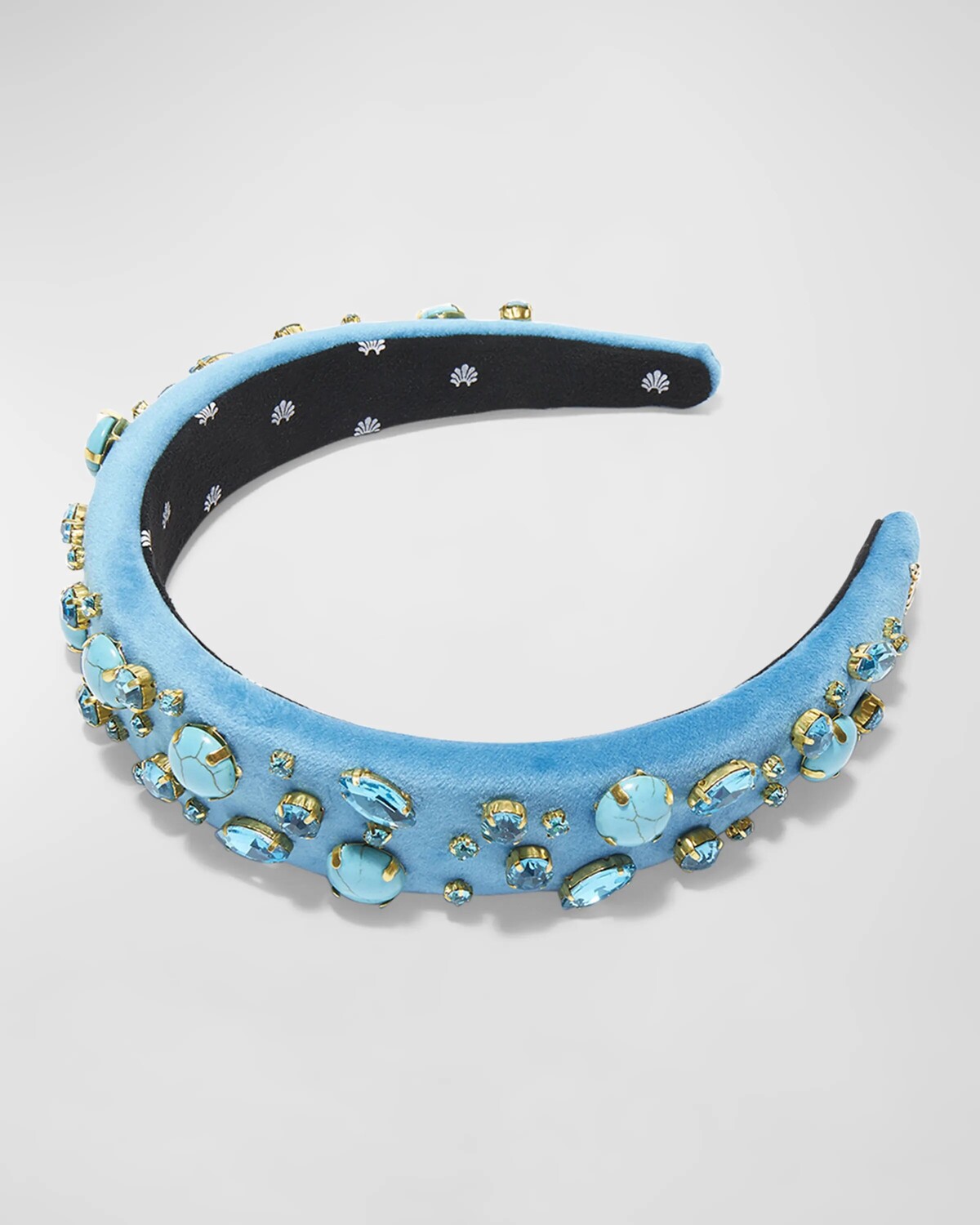 Повязка на голову Alice Pebble с кабошоном Lele Sadoughi, цвет Turquoise 
Повязка на голову Alice Pebble с кабошоном Lele Sadoughi, цвет Turquoise