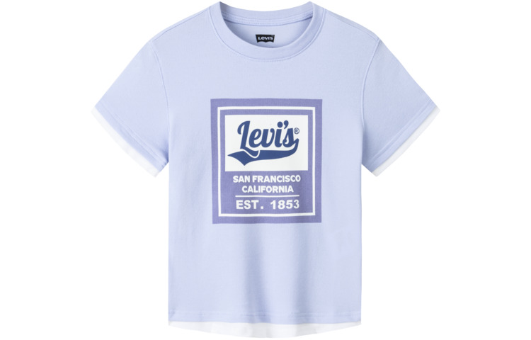 Футболка для начальной школы Levis, светло-фиолетово-голубая
Футболка для начальной школы Levis, светло-фиолетово-голубая