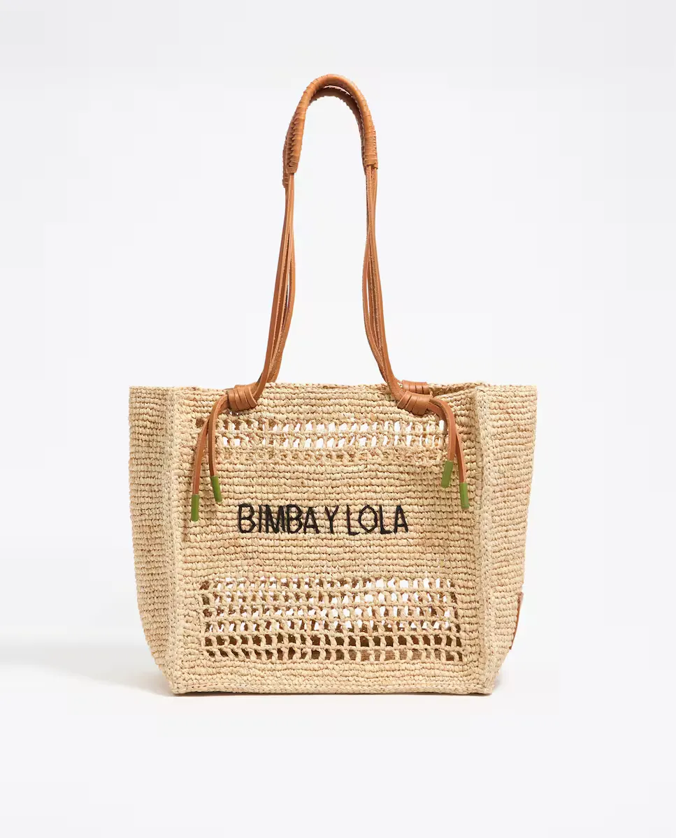 Большая женская сумка-шоппер из рафии Bimba y Lola, натуральный
Большая женская сумка-шоппер из рафии Bimba y Lola, натуральный