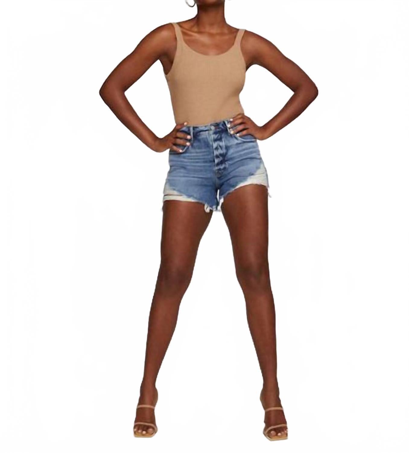 Шорты Bombshell в средней степени потертости GOOD AMERICAN, Medium Wash
Шорты Bombshell в средней степени потертости GOOD AMERICAN, Medium Wash