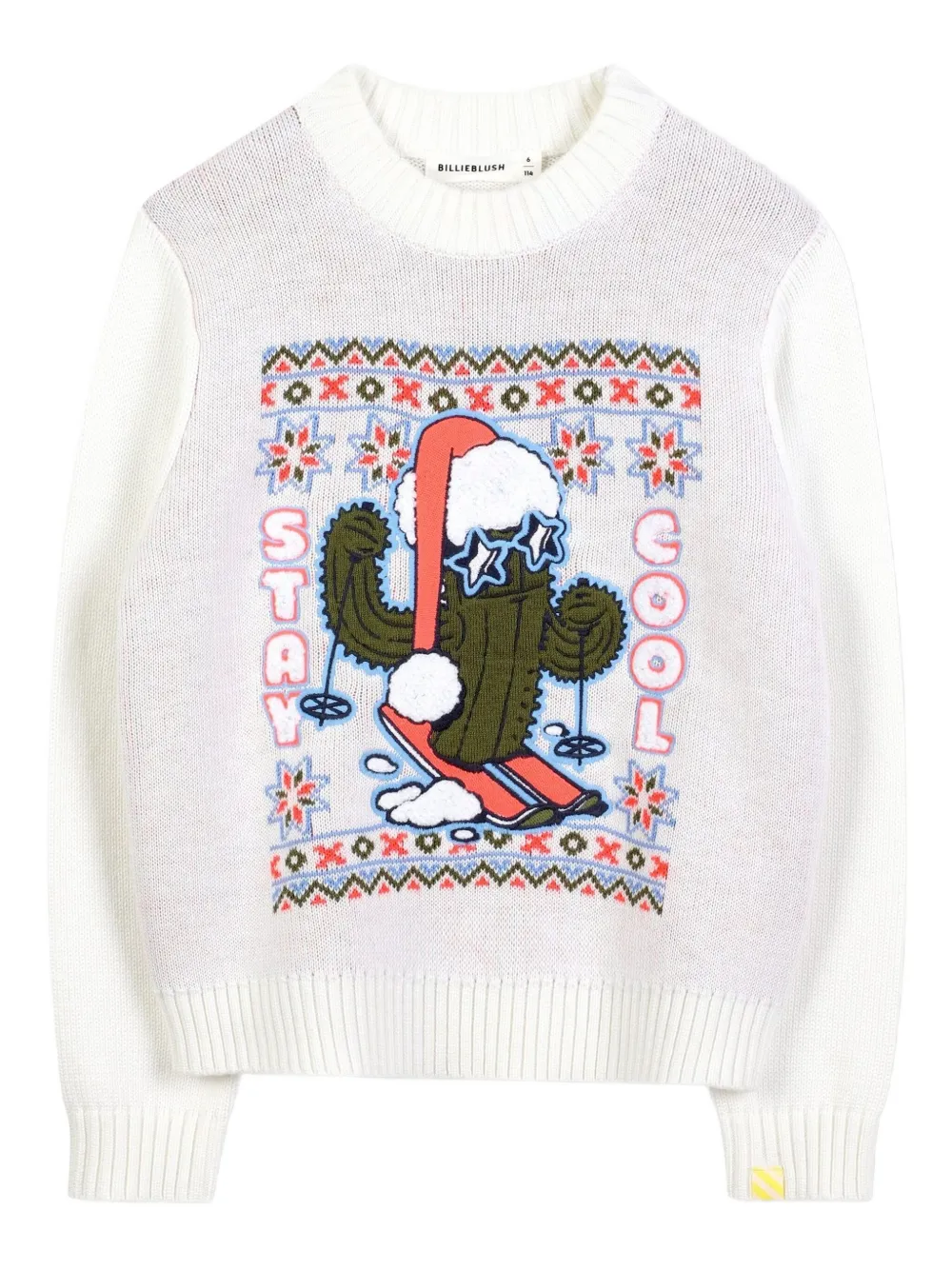 Свитер с графичным принтом Billieblush, нейтральный
Свитер с графичным принтом Billieblush, нейтральный